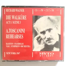 RICHARD WAGNER - DIE WALKURE - TOSCANINI REHEARSES - NEW YORK 1947 - MYTO - 2 CD