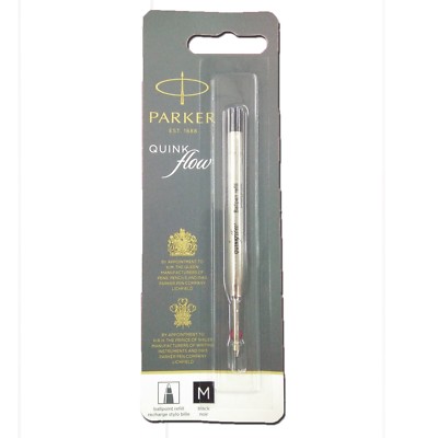 Parker QUINKflow Ballpen Refill BLISTER Fine Black S0909530 Pk1