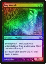 Bog Wraith FOIL 9th Edition PLD Black Uncommon MAGIC GATHERING CARD ABUGames