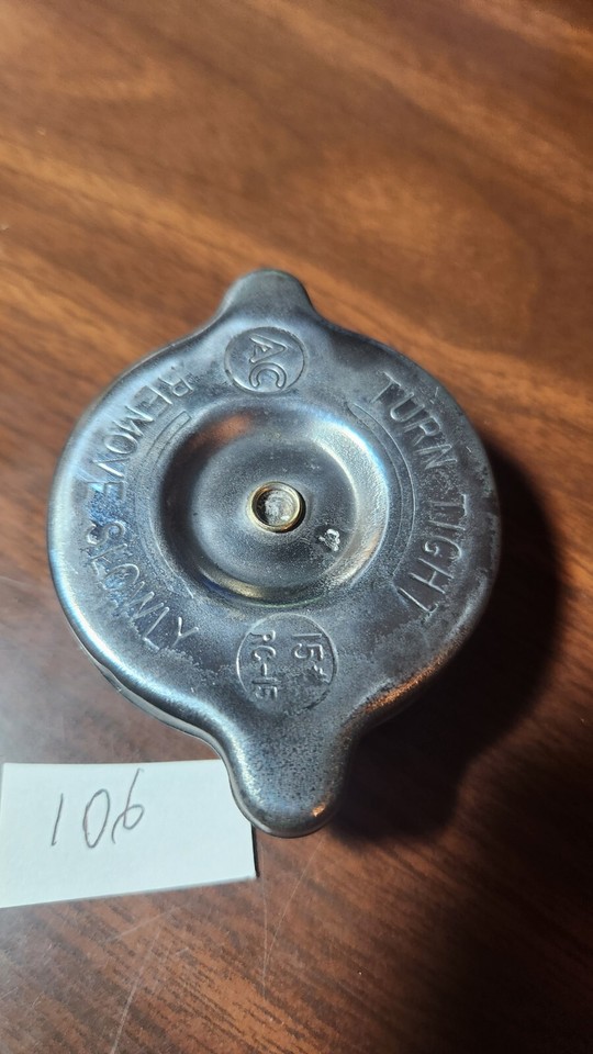 66 67 68 Original AC Chevelle Camaro Corvette RC-15 RADIATOR CAP RC15 ...