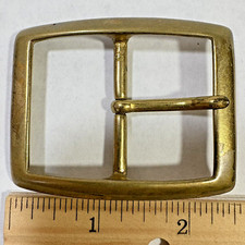 Vnt Solid Brass Belt Buckles Tongue Pin Belt Buckle Fits For 1.5 Inches Belt cc