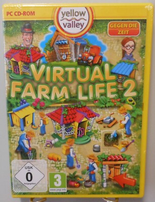 Virtual Farm Life 2 PC Spiel Software CD-ROM Management Gegen die Zeit Bauer T36