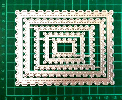 5 Stck. Rechteck Welle Stich Muster Verschachtelung Stanzen Set. Scrapbooking. DIY. G102
