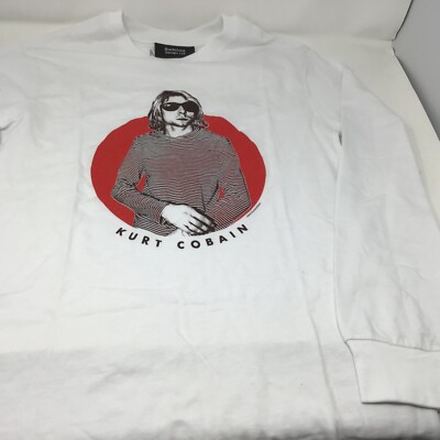 Kurt Cobain Graphic White T shirt / Size Medium New | eBay