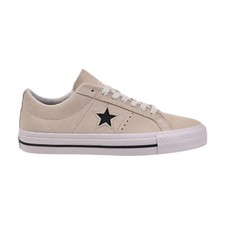 Converse One Star Pro Suede Low Top Men's Shoes Egret-White-Black 172950C