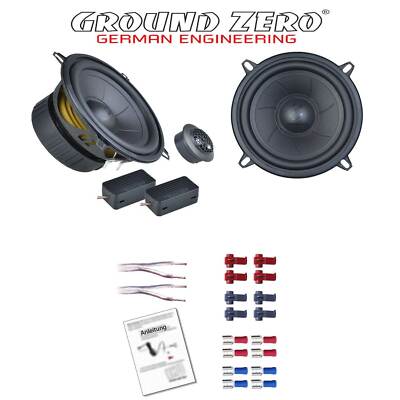 Ground Zero Auto Lautsprecher 13cm Kompo für VW Volkswagen Golf I Cabrio
