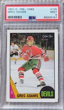 87-88 O Pee Chee -- GREG ADAMS -- #135 -- PSA 9 !!
