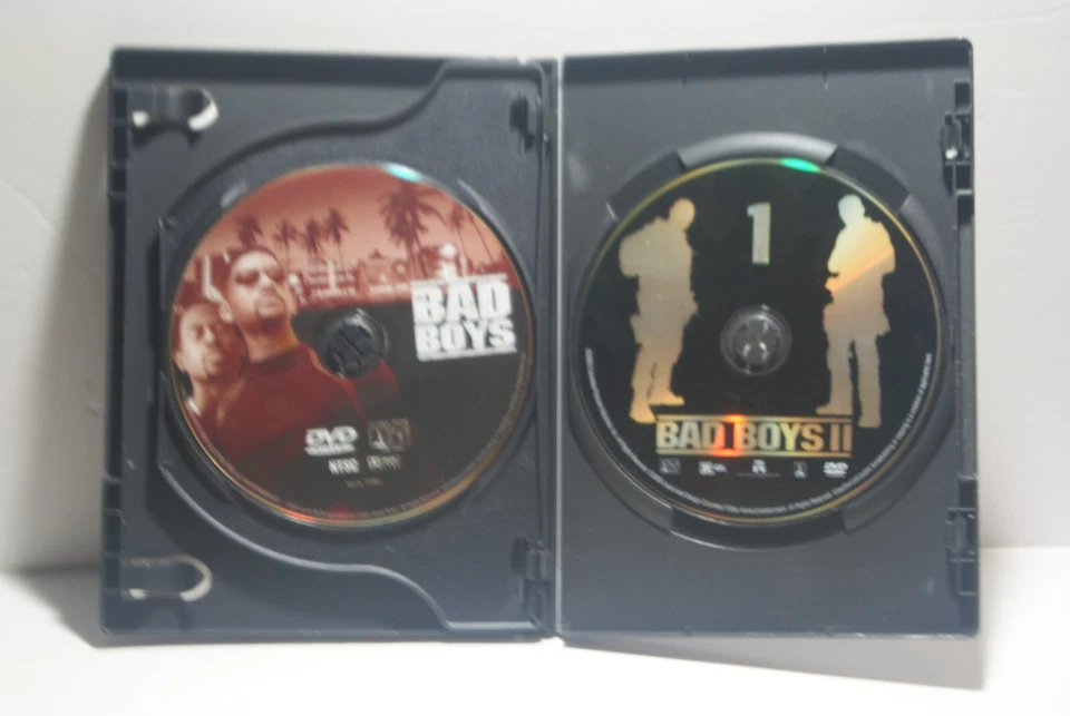Double Feature Bad Boys 1 & 2 DVD Will Smith 1995/2003 Action Duo Comedy Cops - Image 3 of 3