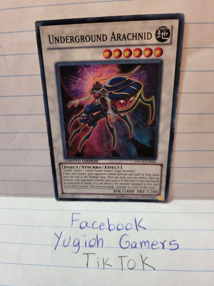 yugioh underground arachnid deck Yu-Gi-Oh! - (DPC5-EN001) - 2011 Duelist Pack Tin - Limited Edition Yu-Gi-Oh Underground Arachnid DPC5 Super