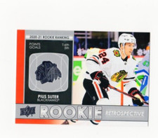 2021-22 Upper Deck Series 1 Pius Suter #RR-11 Rookie Retrospective Chicago