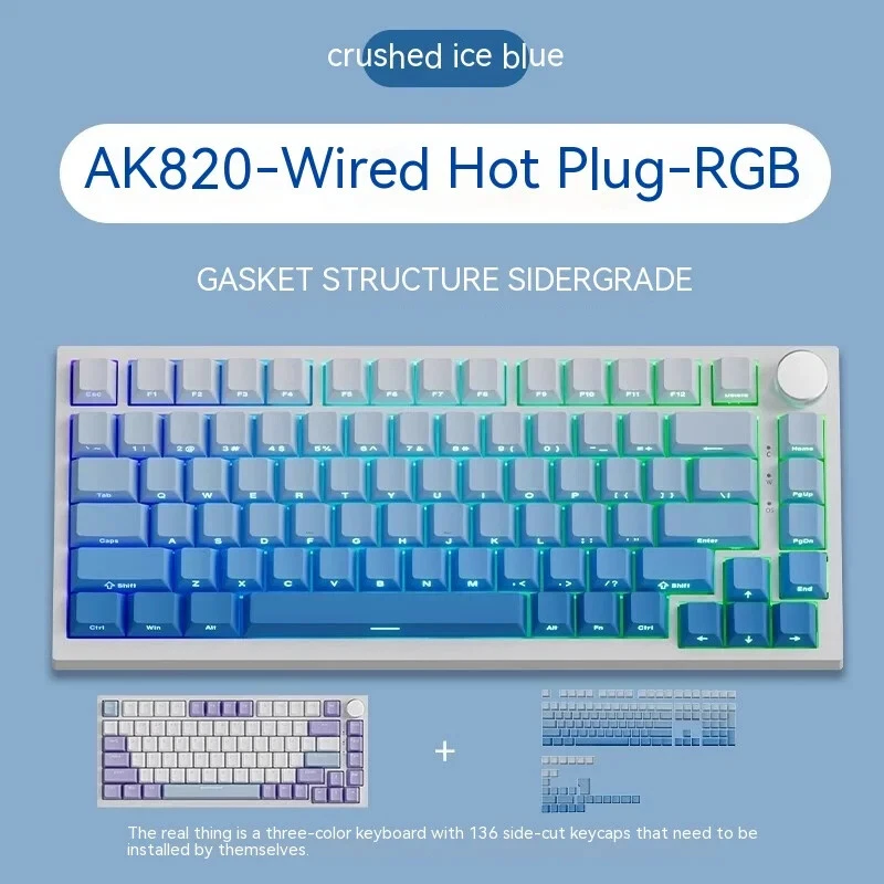 Mechanical Keyboard with TFT Screen Multifunctional Knob Gaming Keyboard Triple Mode Connectivity for Enhanced Performance Mechanical Keyboard with TFT Screen Multifunctional Knob Gaming Keyboard Triple Mode Connectivity for Enhanced Performance