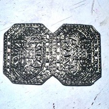 Vintage Silver Belt Buckle Womens Filigree Art Deco Arabesque
