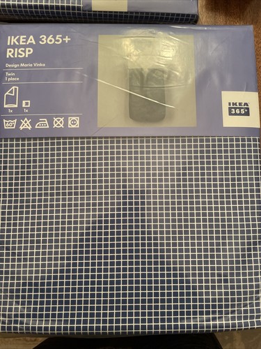 IKEA 365+ MariaVinka Duvet Set 100% Cotton TWIN SIZE Duvet Cover &Pillowcase NEW