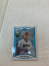 Josh Smoker 2008 Chrome Auto Card #BCP123