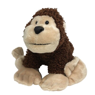 Ganz Webkinz Plush Cheeky Monkey 9'' Brown Curly Stuffed Animal No Code Jungle