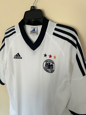 VINTAGE GERMANY WHITE HOME JERSEY 2002 WORLD CUP KOREA/JAPAN BY