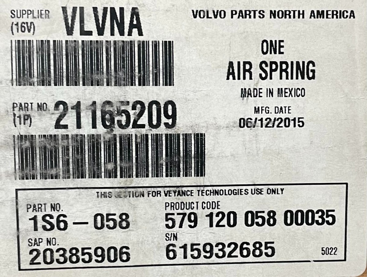 21165209 Genuine Volvo Cabin Air Spring OEM - New | eBay