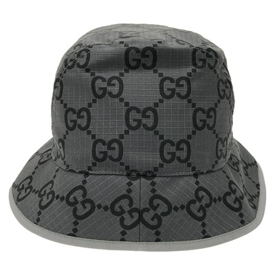 GUCCI hat cap 7683784HA5N1161M polyester Gray NEW Women 2 Gucci GG wool flannel baseball cap Gucci main image 4