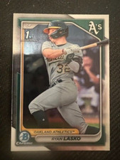 2024 Bowman - Ryan Lasko ( Athletics ) 1st Chrome Rookie Prospect #BCP-105