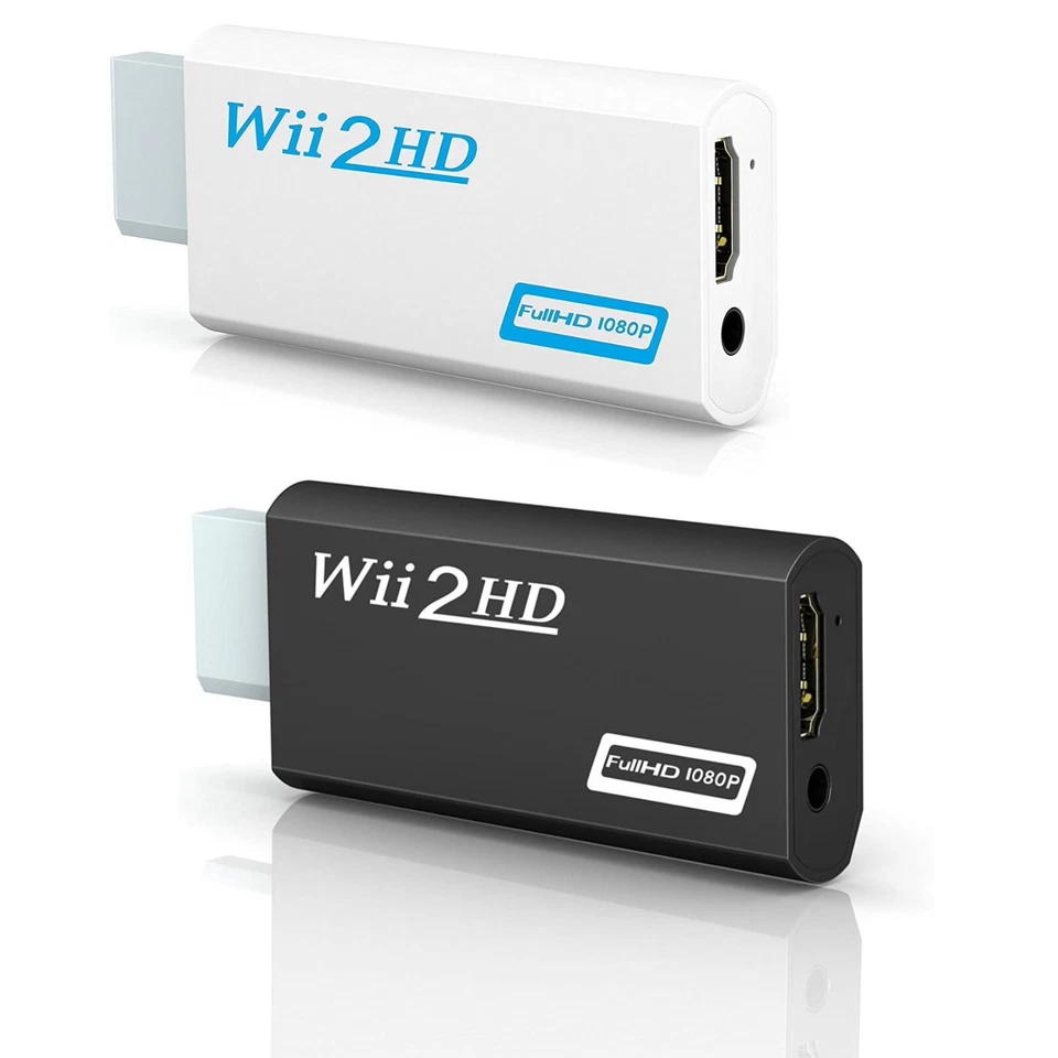 Nintendo Wii HD-Anschluss Adapter Konverter - Auswahl mit oder ohne Kabel (NEU) - Bild 2 von 4