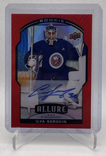 2020-21 Upper Deck Allure Ilya Sorokin Red Rainbow Autograph 🔥# XRC-IS 🔥