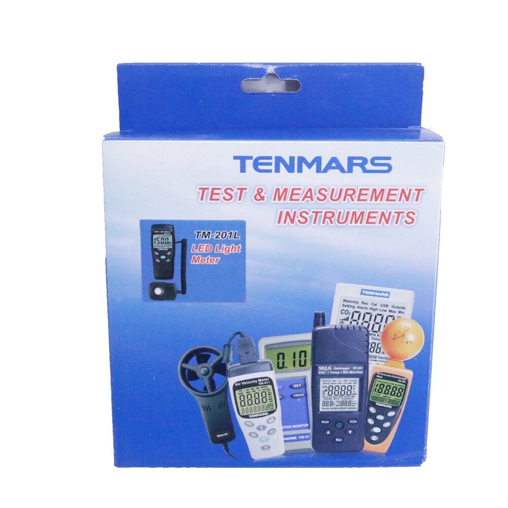 TENMARS LUX/FC TM-201L LED Light Meter LED white light Luminous