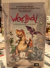 We're Back A Dinosaur Story VHS 1993 Animation Adventure Comedy Free Shipping