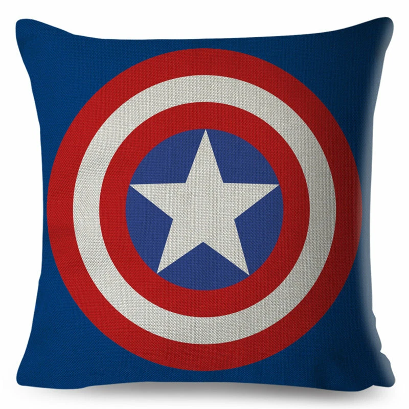 Cartoon Marvel Avengers Captain America Throw Pillow Cover Cushioncase