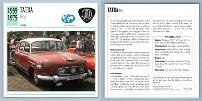 Tatra - T603 - 1955-75 Luxury - Classic Cars Collectors Club Card