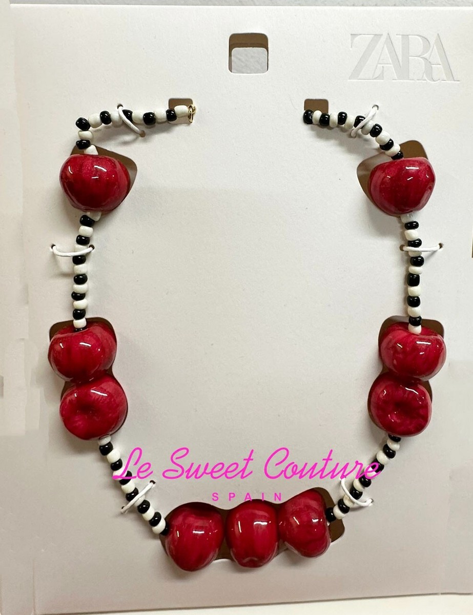 【レイさん専用】Beads Short Necklace 赤 おねコラボ ZARA WOMAN NWT SS25 CHERRY BEAD NECKLACE RED 1856/120/600 | eBay