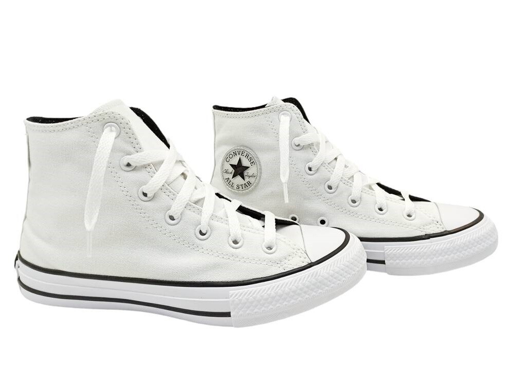 SCARPA Converse All Star Ctas Hi 670599C Sneaker Child White/White/Black  Unisex | eBay