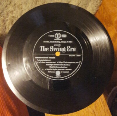Time-Life The Swing Era demonstration record 7'' flexible vinyl 33 1/3 RPM