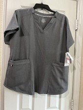 ClimateRight by Cuddl Duds V-Neck Scrub Top Unisex Size Large NEW MSRP 21.98 