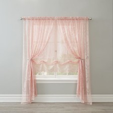 BrylaneHome Vintage Lace Rod-Pocket Panel
