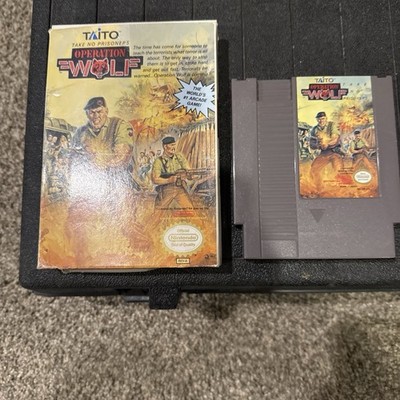 1989 Operation Wolf Nintendo Enter. Sys. NES Original Box No Manual Tested Works