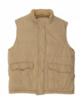 MARINA YACHTING Mens Padded Gilet IT 50 Large Beige Polyamide XE02