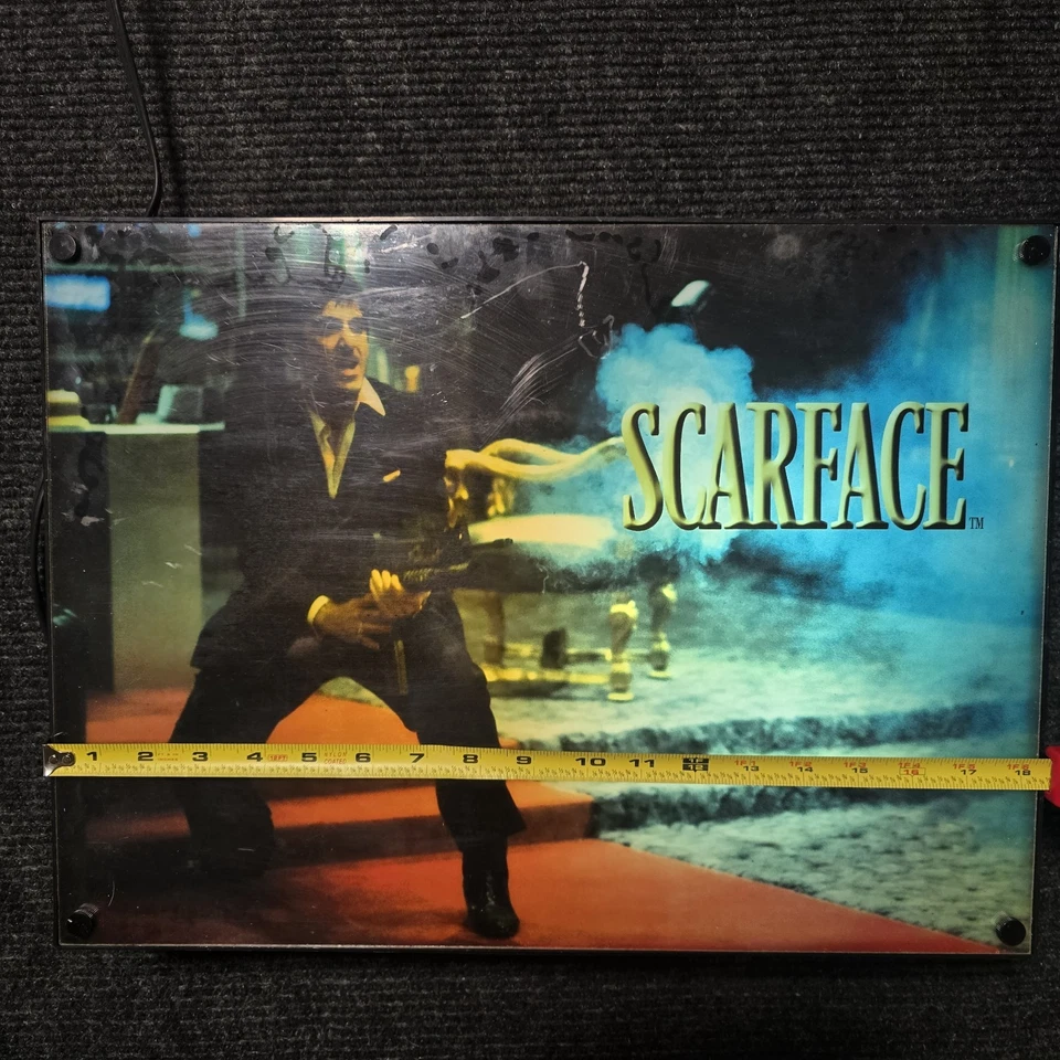 Cartel de caja de cartel de película Scarface vintage con función de iluminación Foto 4 de 4