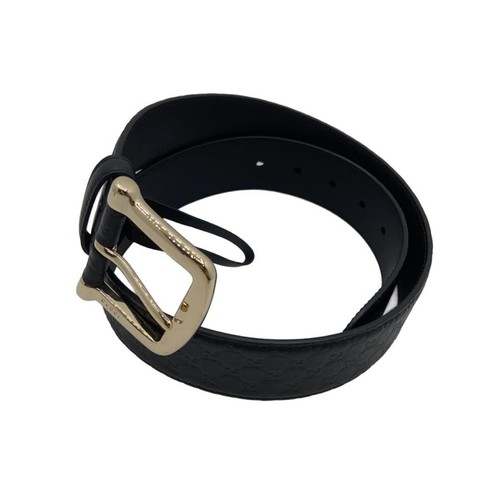 Used GUCCI◆Gucci/Belt/281548/Micro Guccishima/Leather/Black