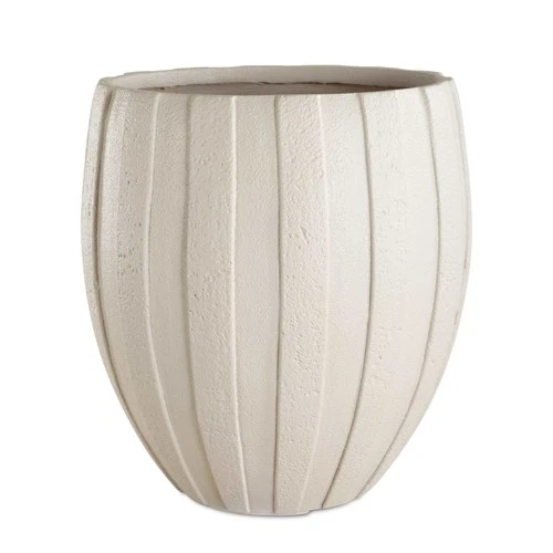 Uttermost 18251 Ridgehaven 17"W Magnesium Oxide Outdoor Planter - Off White - Picture 1 of 6