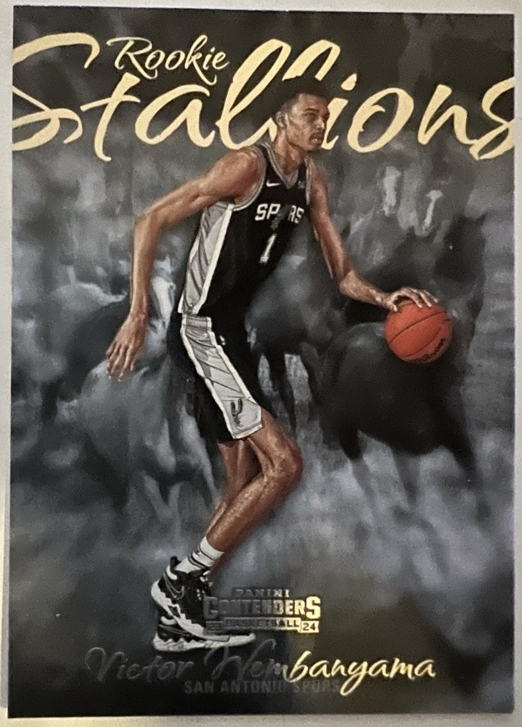 Victor Wembanyama 2023-24 Panini Contenders Rookie Stallions #21 RC Wemby