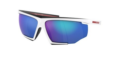 Prada Linea Rossa PS 7YS matte black white rubber light 15K08R Sunglasses