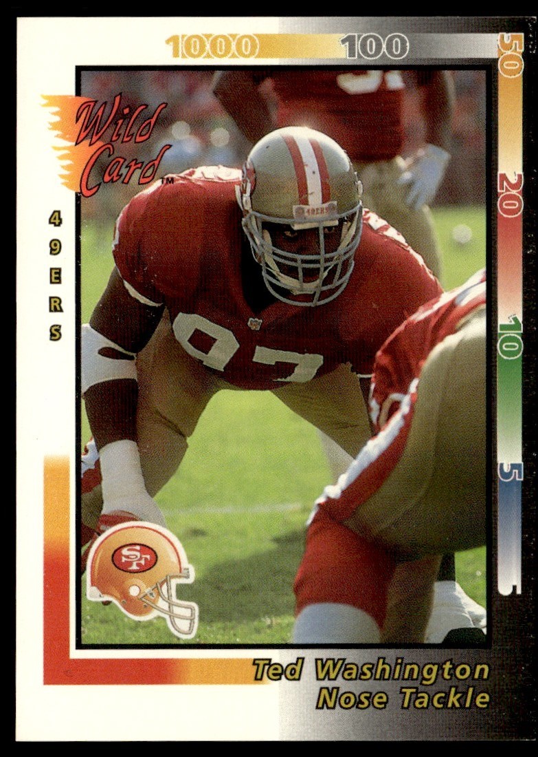 1992 Wild Card Ted Washington San Francisco 49ers #296