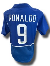 RONALDO NAZARIO SIGNED BRAZIL AWAY 2002 WORLD CUP SHIRT (ACG CERT AG16636)