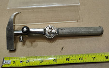Antique Patented Drill / Hammer Multi Tool Mini Egg Beater Style Unique Design!