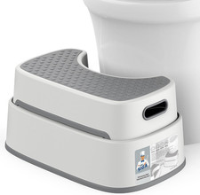 Heavy Duty Anti-Slip Toilet Stool for Adults  Kids - Bathroom Step Stool
