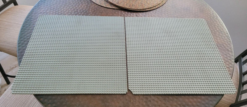 Lot of 2 LEGO Gray Building Plates 15"x15"