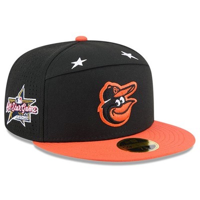 Men's New Era Black/Orange  Baltimore Orioles 2025 MLB All-Star Game Side Patch