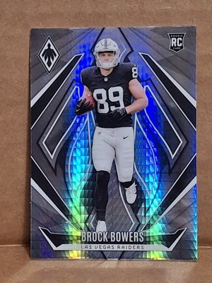 2024 BROCK BOWERS PANINI PHOENIX HYPER PRIZM NFL ROOKIE CARD RC #165 RAIDERS UGA
