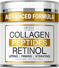 Retinol Cream for Face with Collagen Peptides - anti Aging Wrinkle Cream for Wom