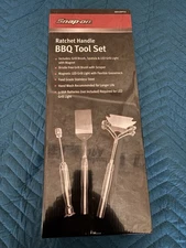 snap-on tools promotional bbq grill set brush spatula led magnet SSX25P114